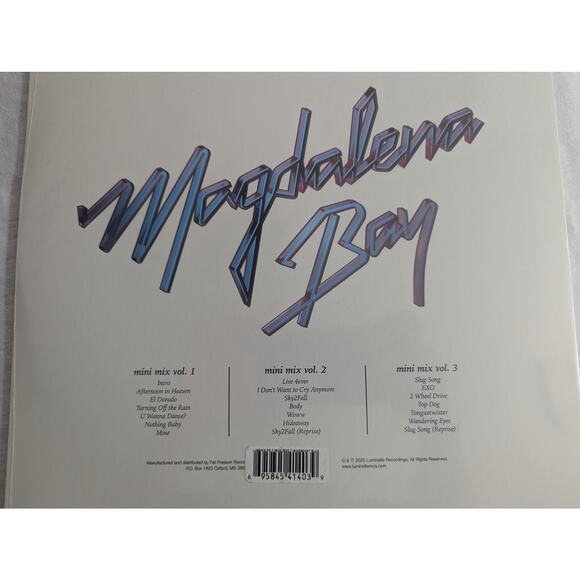 Magdalena Bay Mini Mix Vol 1-3 Vinyl LP Iridescent Blue Etching Sealed New - Picture 9 of 13